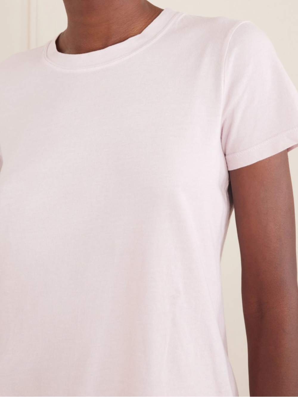 James Perse Vintage Boy Classic Crewneck Tee - Light Pink size 1 (SM) NEW W/TAG